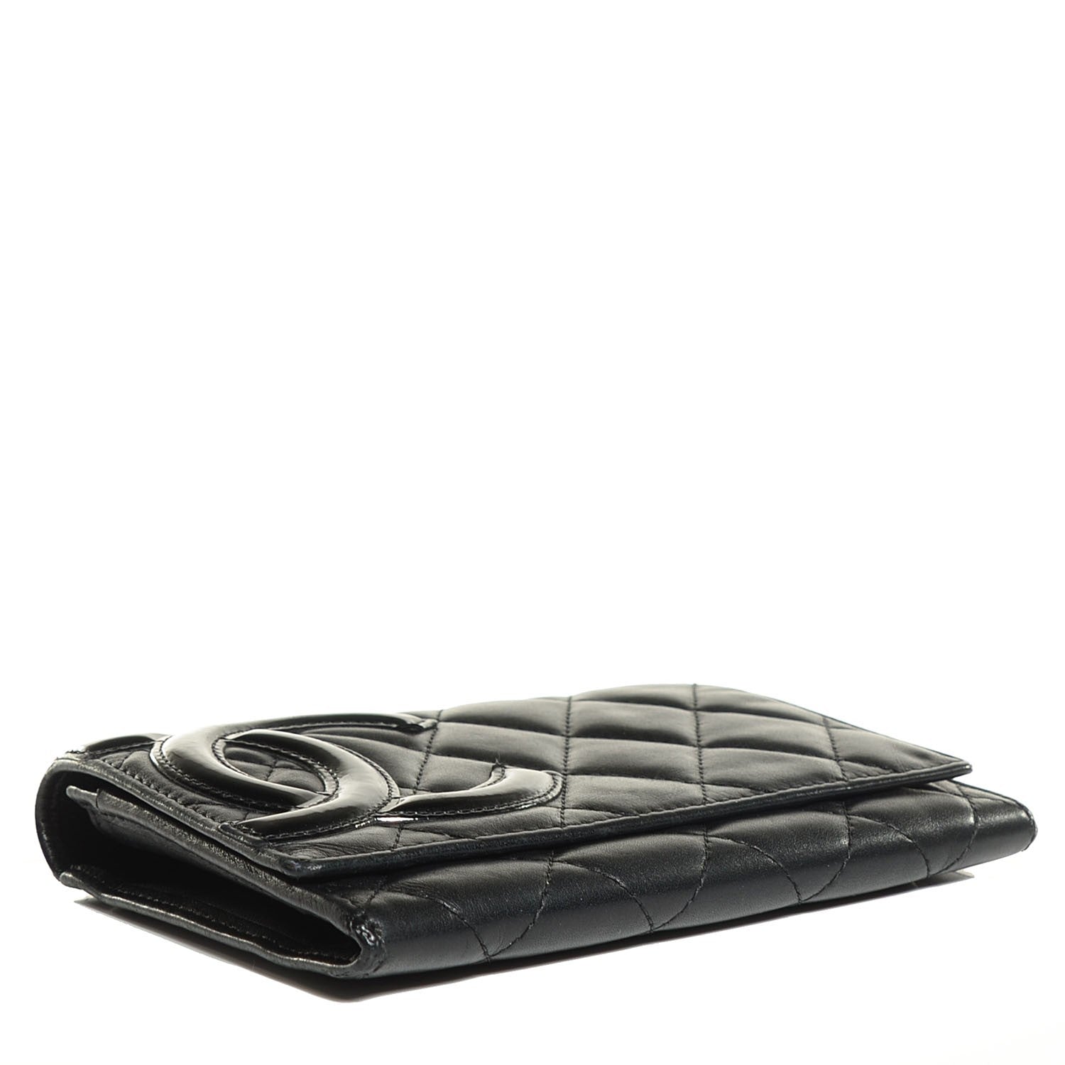 Chanel Calfskin Quilted Cambon Flap Wallet Black 4 of 8