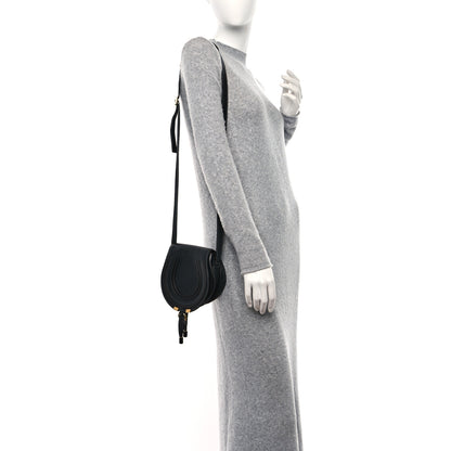 Chloe Grained Calfskin Small Marcie Saddle Bag Black 2 of 9