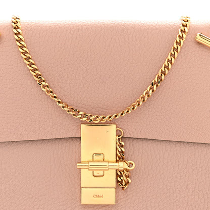 Chloe Grained Lambskin Drew Shoulder Bag Cement Pink 8 of 11