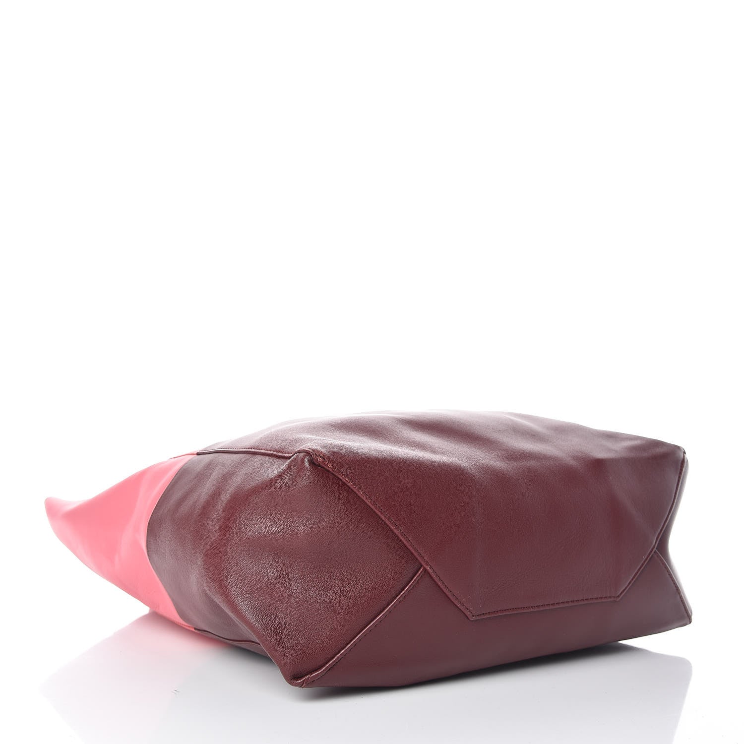 Celine Lambskin Vertical Bi-Cabas Pink Rust 4 of 11