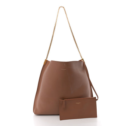 Saint Laurent Calfskin Medium Suzanne Hobo Brick 3 of 12