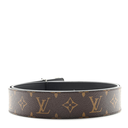 Louis Vuitton Monogram Calfskin 40mm LV Initiales Reversible Belt 100 40 Black 2 of 5