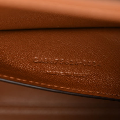 Saint Laurent Smooth Calfskin Small Manhattan Shoulder Bag Cognac 6 of 10