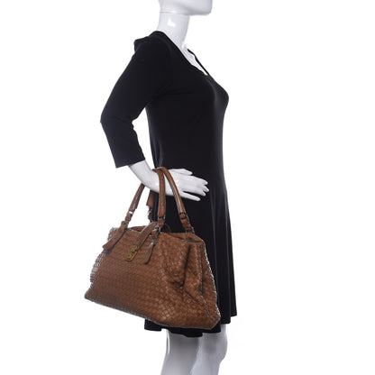 Bottega Veneta Nappa Intrecciato Medium Roma Tote Noce 2 of 9