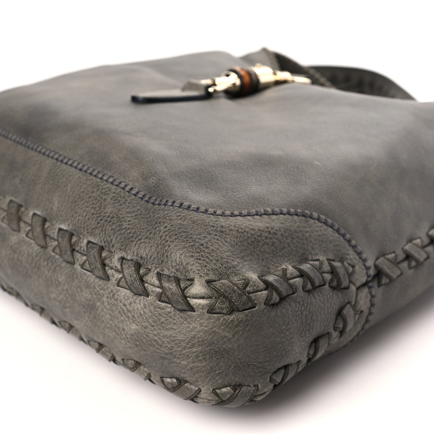 Calfskin Large New Jackie Shoulder Bag Military