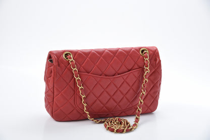 Chanel Lambskin Quilted Valentine Charms Medium Flap Red 3 of 18