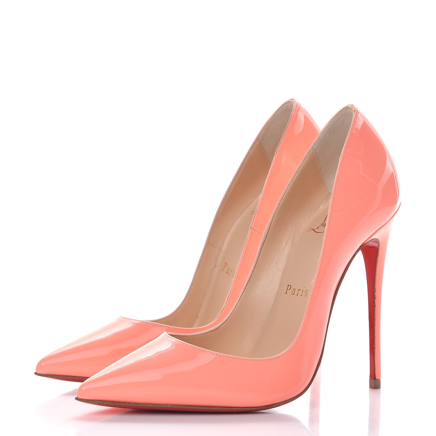 Christian Louboutin Patent So Kate 120 Pumps 35.5 Flamingo 3 of 8