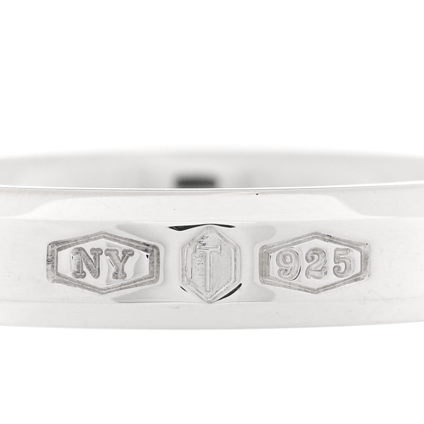 Sterling Silver Makers Narrow Slice Ring 52 6