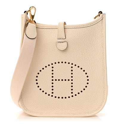 Hermes Taurillon Clemence Amazone Evelyne TPM Nata Craie 1 of 10