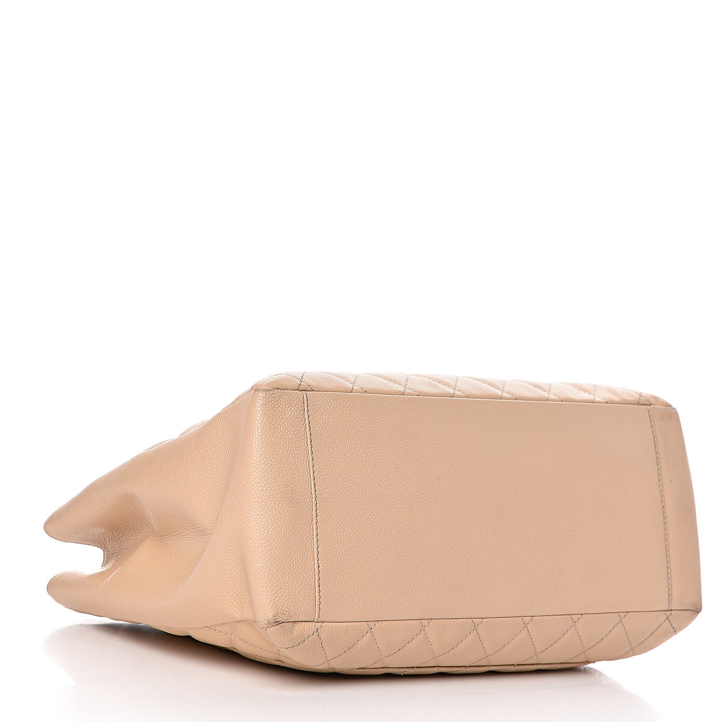 Caviar Quilted Grand Shopping Tote GST Beige Clair