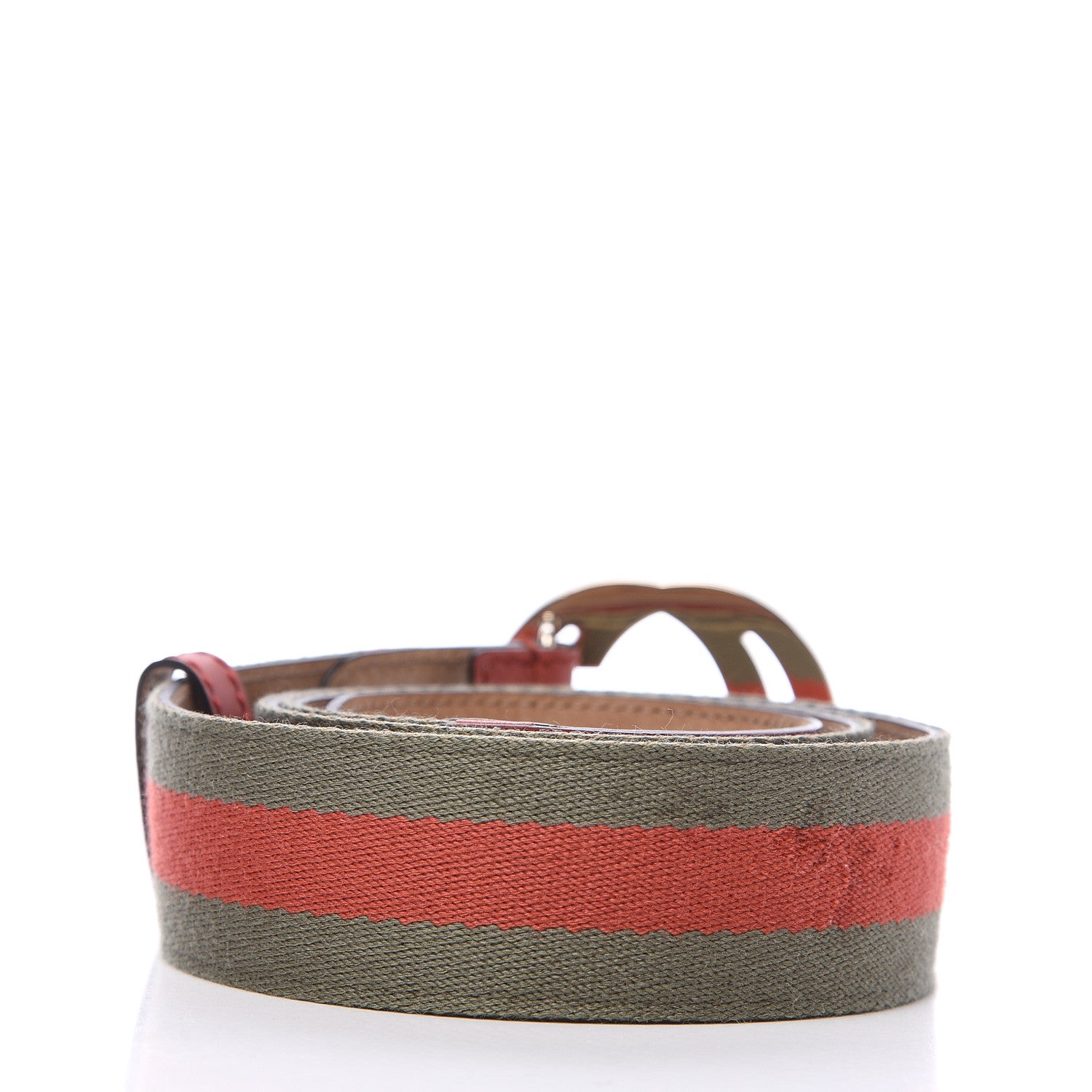 Gucci Calfskin Web Interlocking G Belt 95 38 2 of 6
