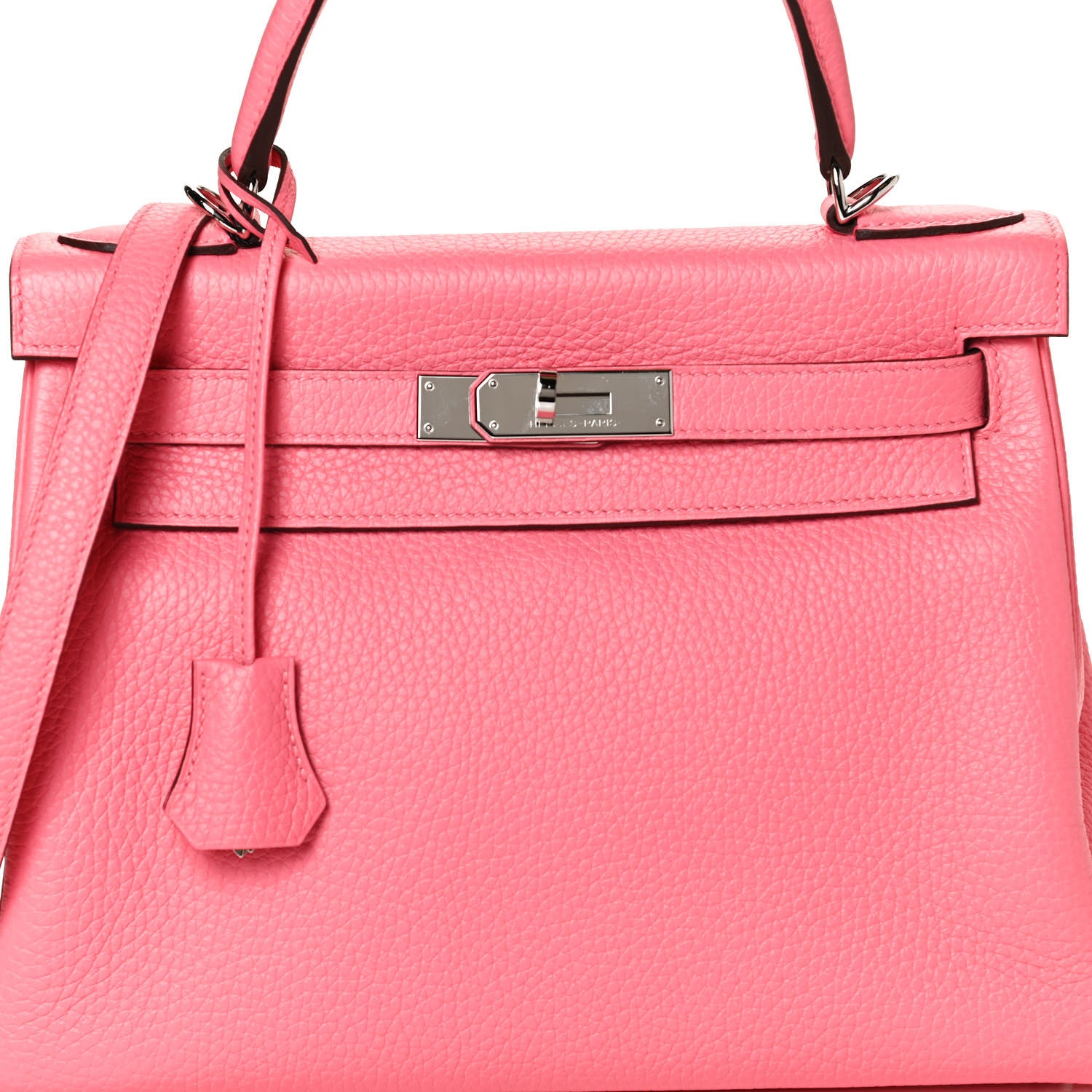 Hermes Taurillon Clemence Kelly Retourne 28 Rose Azalee 8 of 11