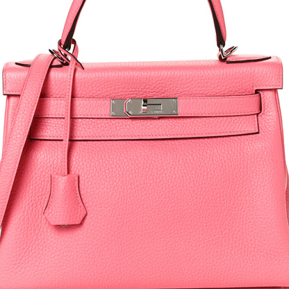 Hermes Taurillon Clemence Kelly Retourne 28 Rose Azalee 8 of 11