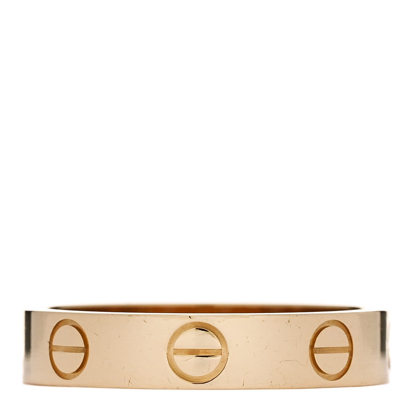 18K Yellow Gold 3.5mm LOVE Wedding Band Ring 49 4.75