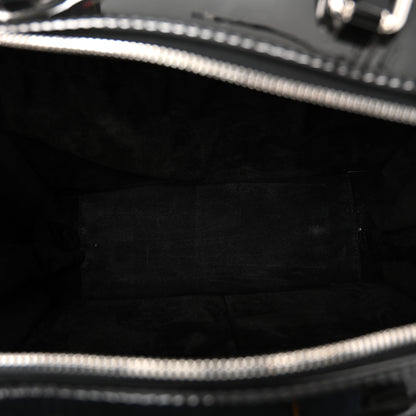 Chanel Patent Quilted Travel Kit Vanity Case Black 5 of 12