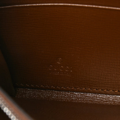 Balenciaga X GUCCI GG Monogram Azalea Calfskin Neo Classic Zip Around Wallet Beige Ebony Brown Sugar 7 of 7