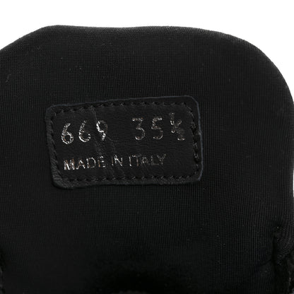 Prada Rubber Technical Knit Fabric Triangle Logo Evolution 55mm Sneakers 35.5 Black 9 of 10