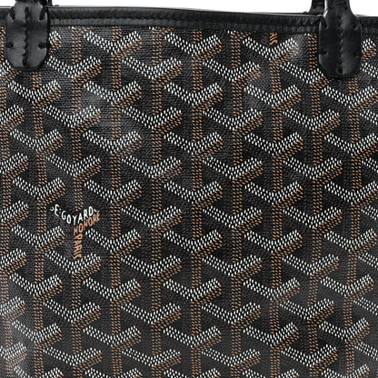 Goyard Goyardine Saint Louis Junior Jr PM Tote Black 10 of 12
