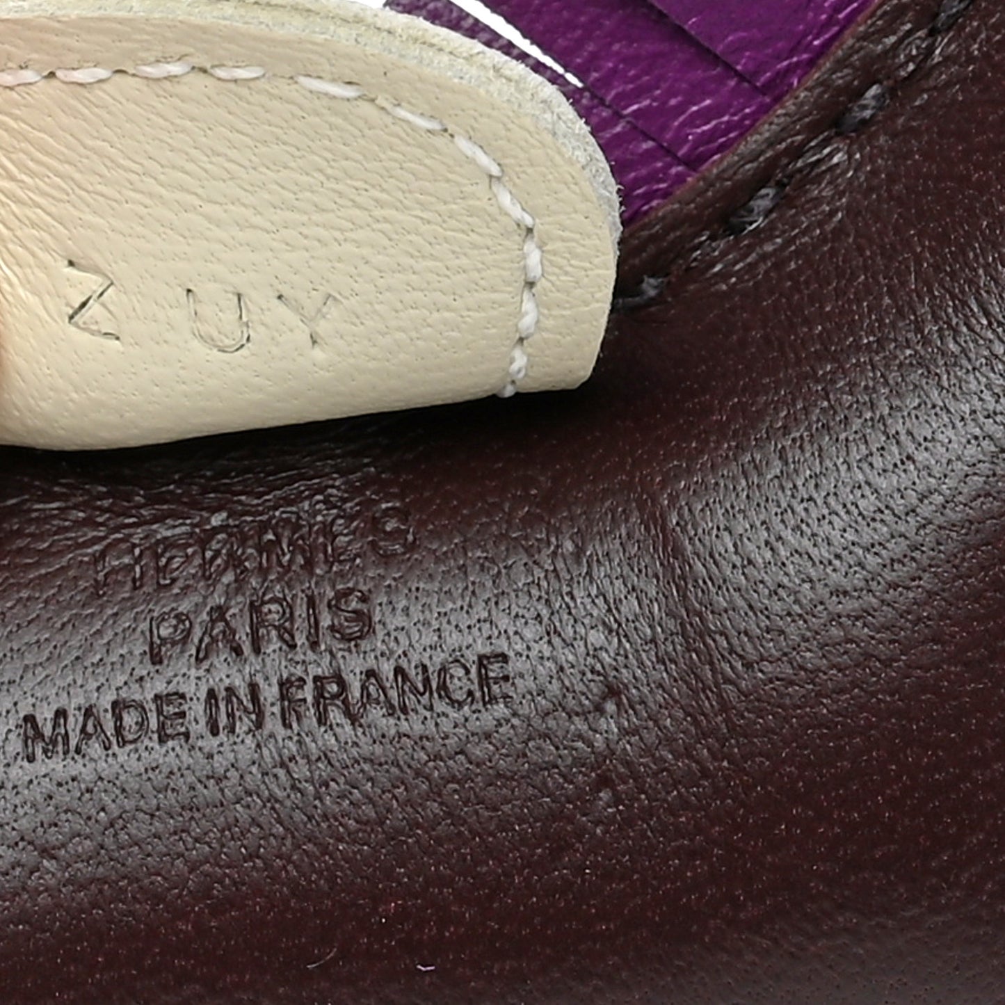 Milo Lambskin Grigri Rodeo Horse Bag Charm PM Rouge Sellier Craie Violet