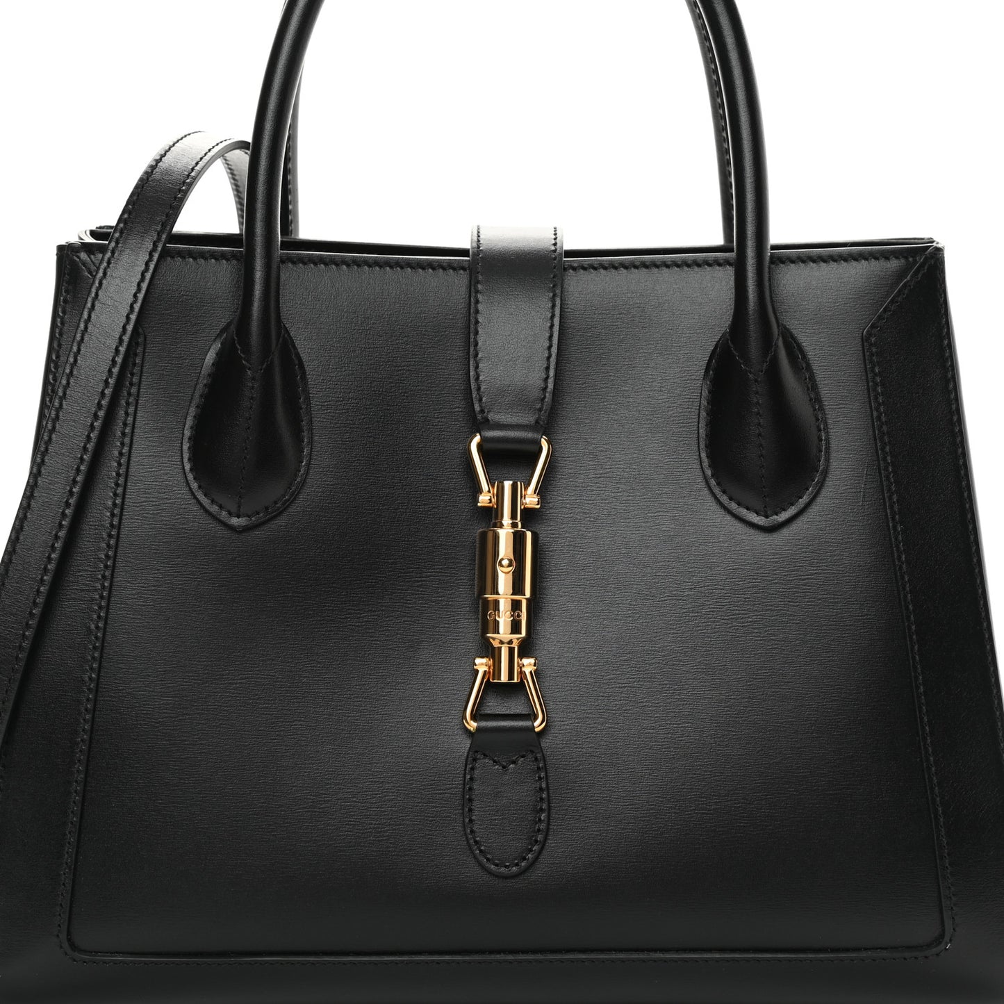 Boarded Plutone Calfskin Medium Jackie 1961 Tote Black