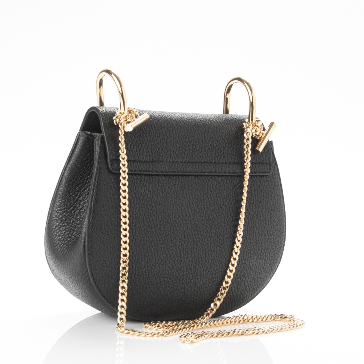 Chloe Grained Lambskin Mini Drew Shoulder Bag Black 3 of 7