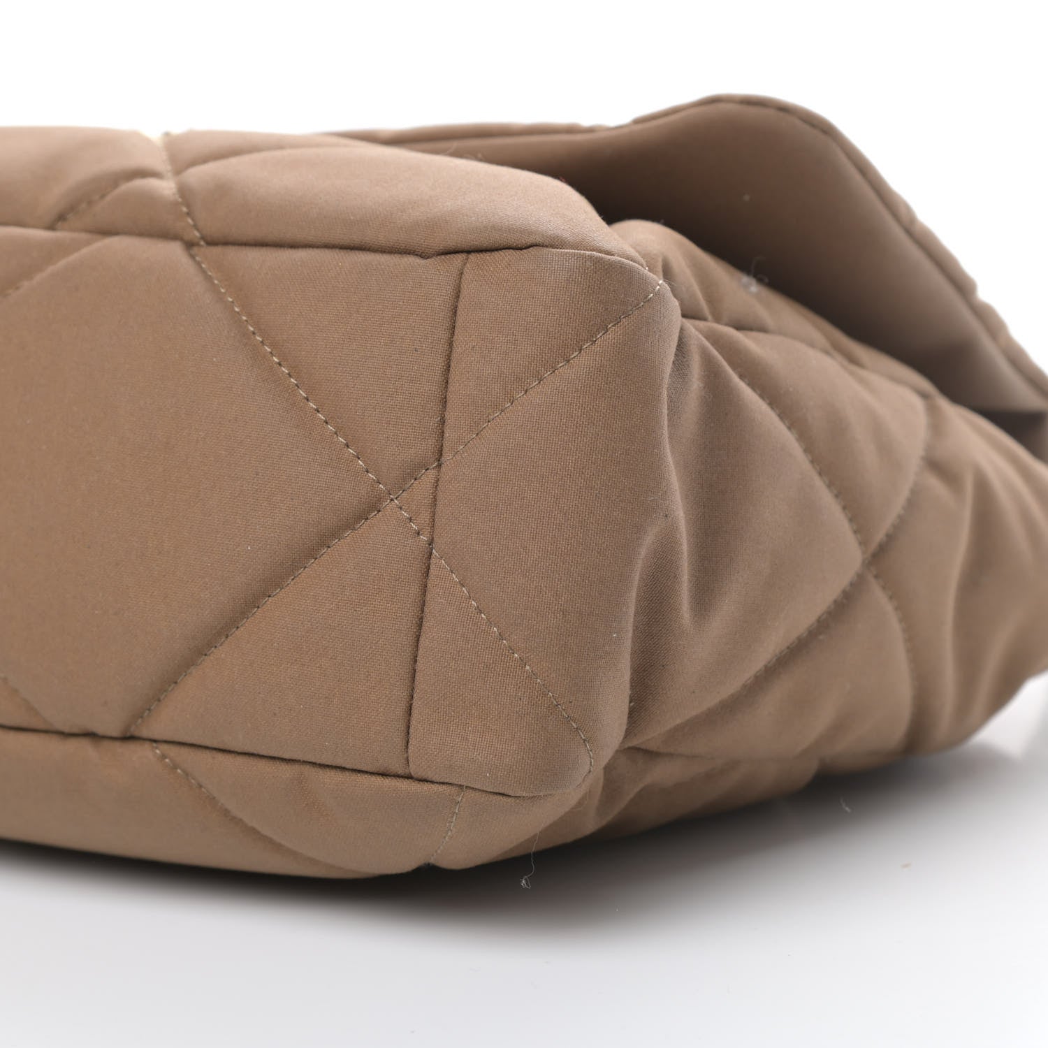 Chanel Canvas Quilted Large Chanel 19 Flap Bronze 10 of 11