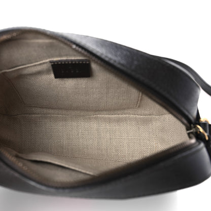 Gucci Textured Calfskin Web Small Webby Bee Shoulder Bag Brown Coffee 5 of 9
