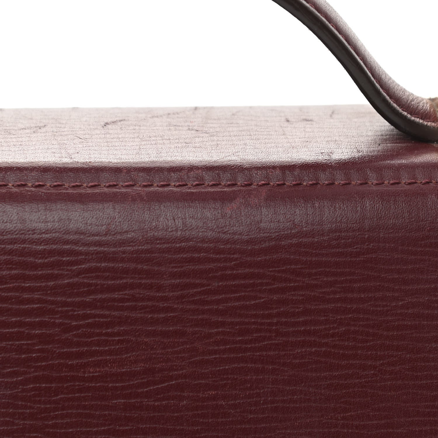 Givenchy Textured Calfskin Mini Pandora Box Chain Crossbody Bag Oxblood 13 of 16