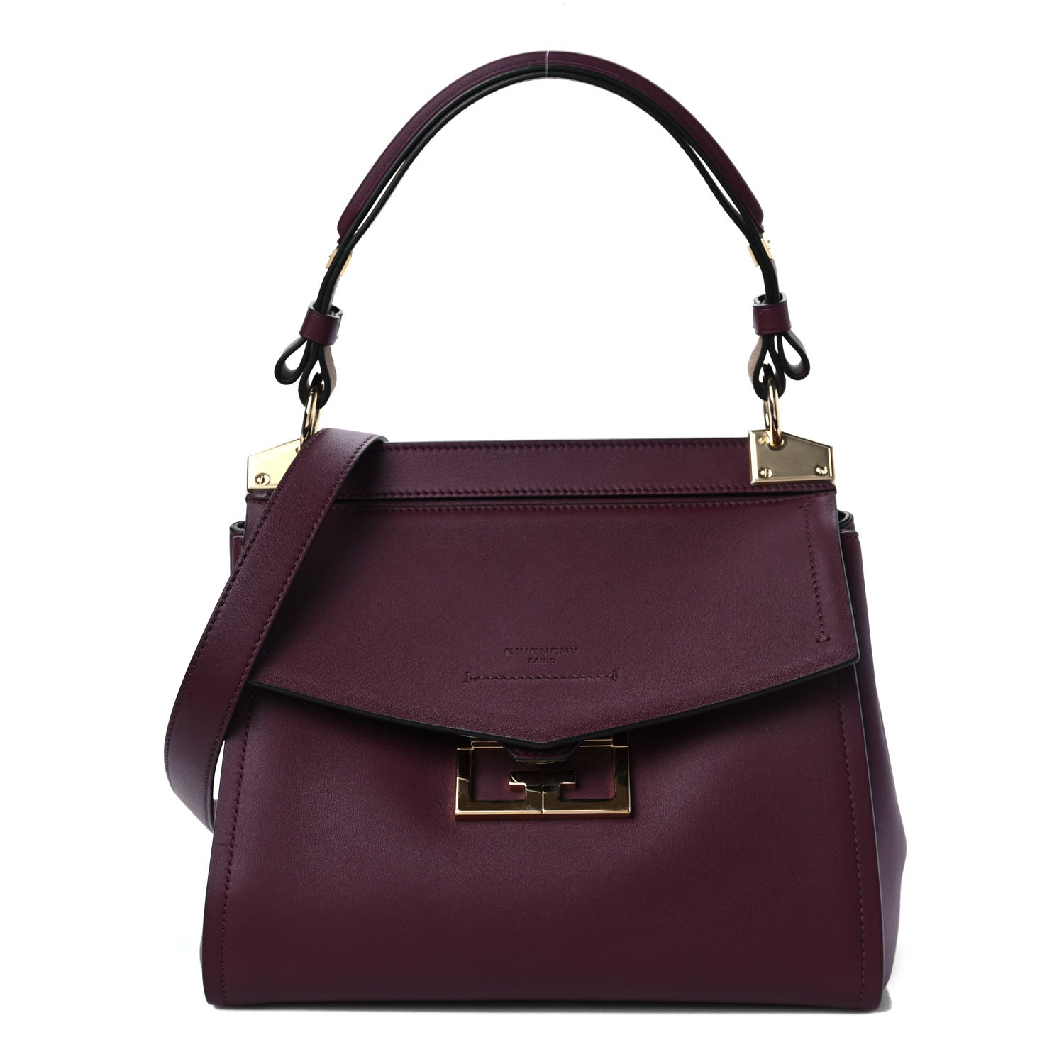 Givenchy Calfskin Small Mystic Shoulder Bag Aubergine 1 of 8