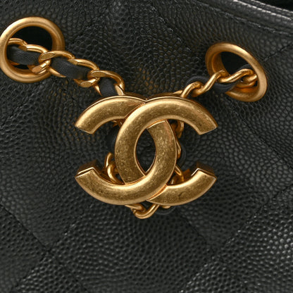 Chanel Caviar Quilted Mini Chanel 25 Handbag Black 11 of 12