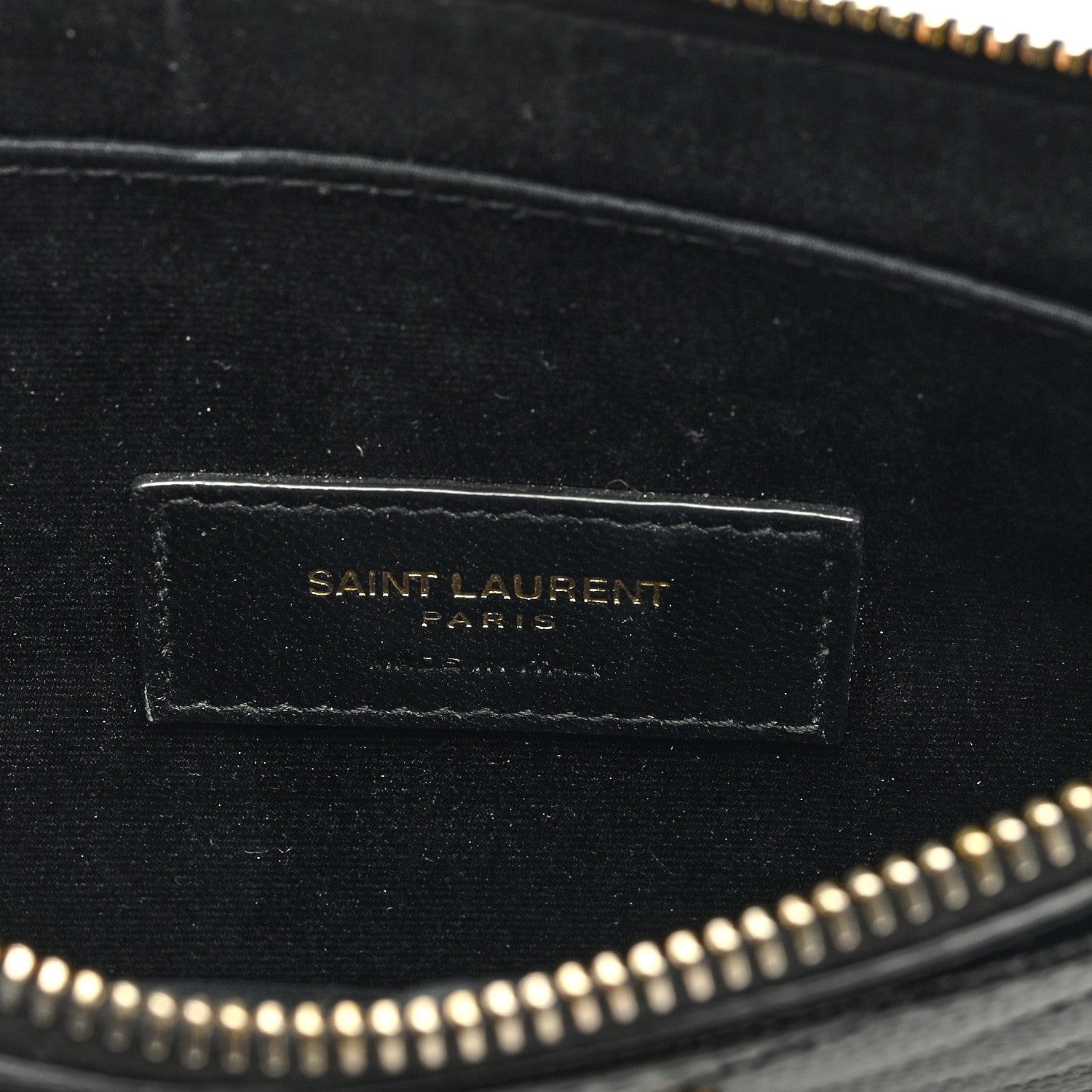 Saint Laurent SAINT LAURENT Grain De Poudre Chevron Monogram Large Bill Pouch Black 6 of 7