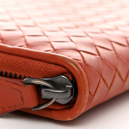 Bottega Veneta Nappa Intrecciato Zip Around Wallet Rust 8 of 11