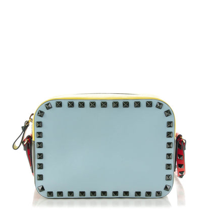 Valentino Garavani Calfskin Colorblock Rockstud Camera Crossbody Bag Multicolor 1 of 7
