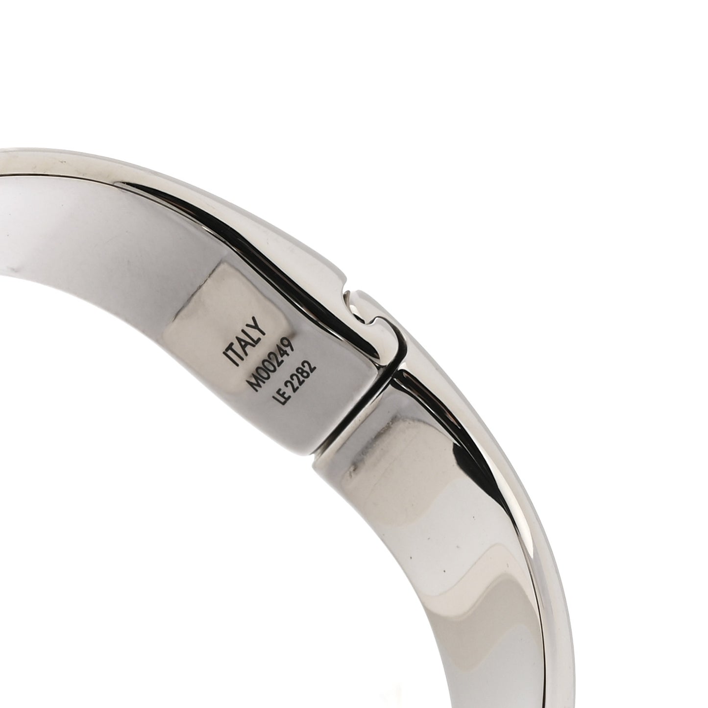 Brass Palladium Plated Nanogram Cuff S Silver