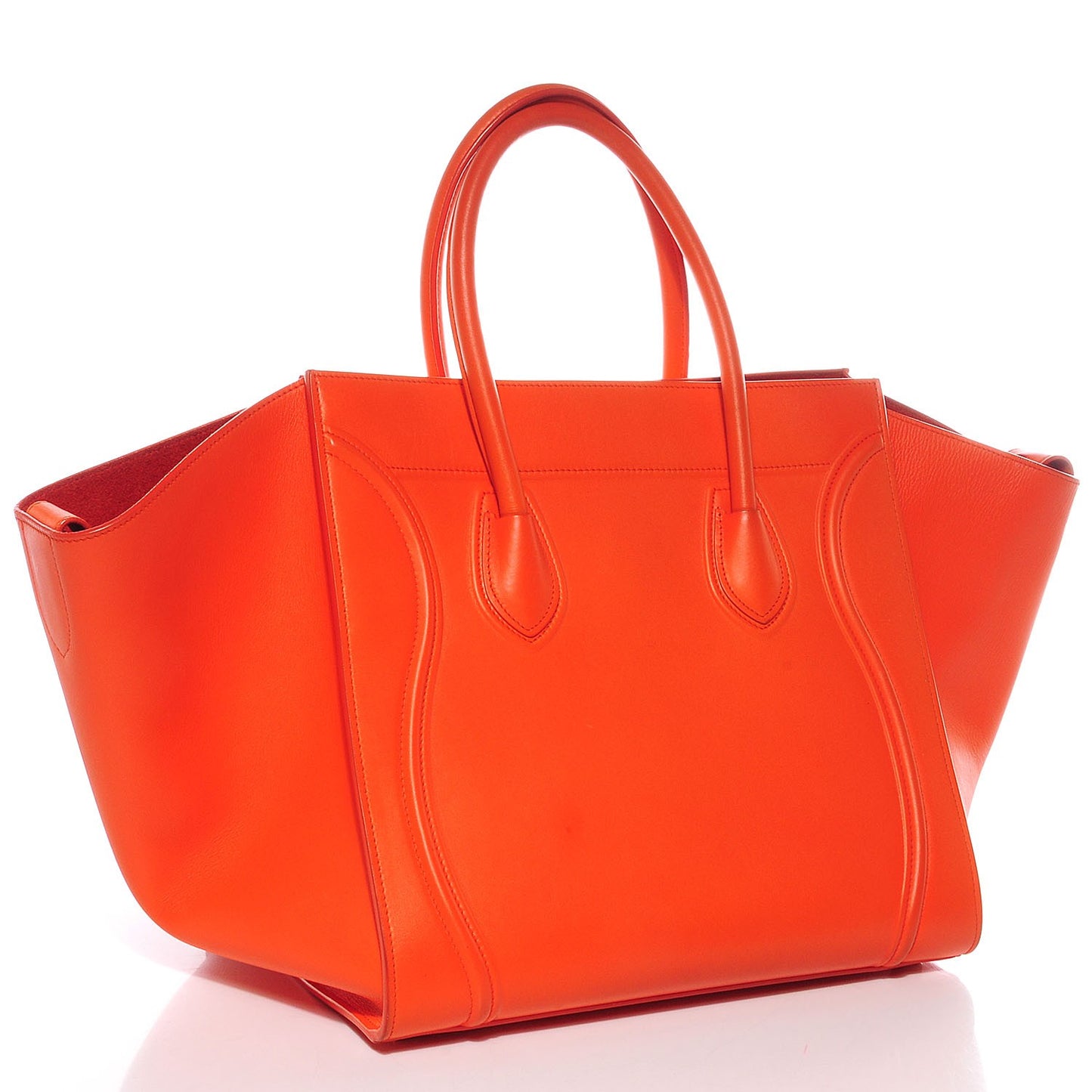 Smooth Calfskin Medium Phantom Luggage Orange