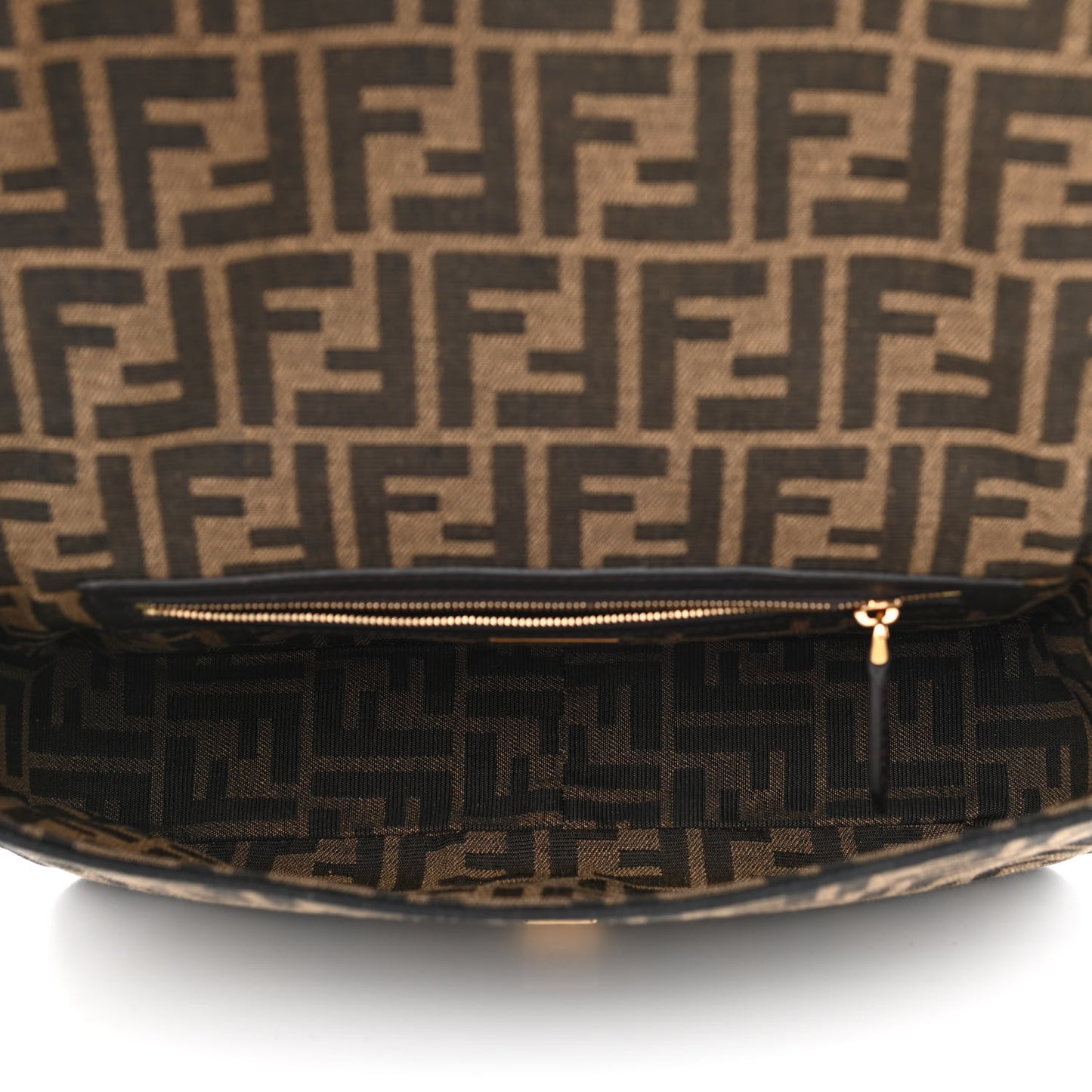 Fabric Jacquard FF 1974 Medium Baguette Tobacco Moro Black