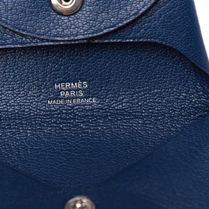 Hermes Chevre Mysore Bastia Coin Purse Deep Blue 6 of 7