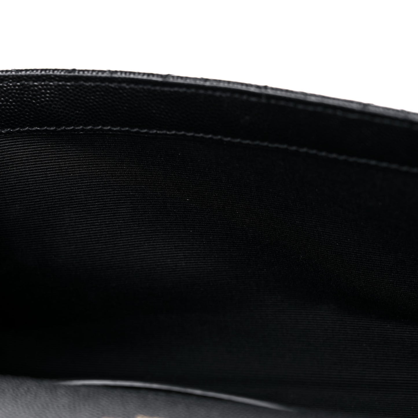Grain De Poudre Textured Mixed Matelasse Triquilt Small Monogram Satchel Black