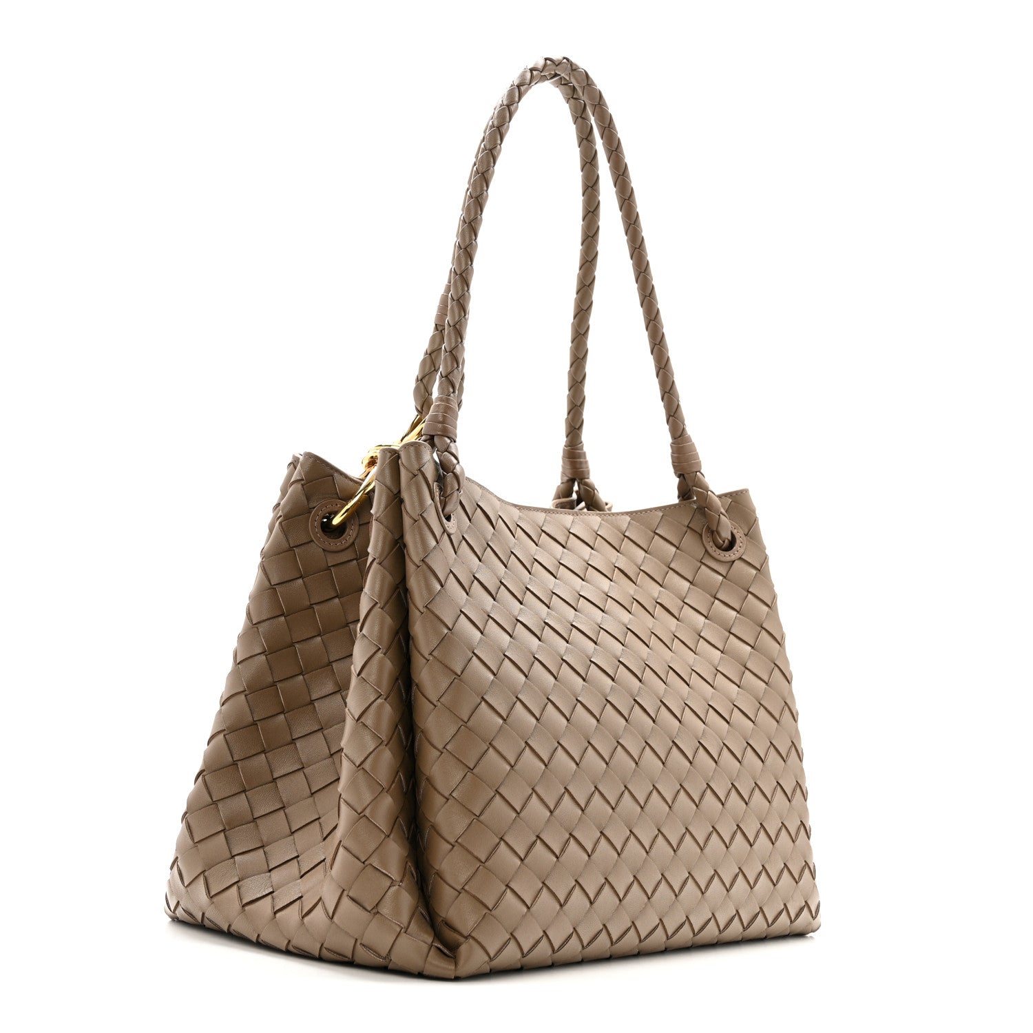 Bottega Veneta Nappa Intrecciato Large Andiamo Parachute Shoulder Bag Pinecone 3 of 12