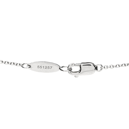 Harry Winston Platinum Diamond Loop Open Motif Pendant Necklace 5 of 6