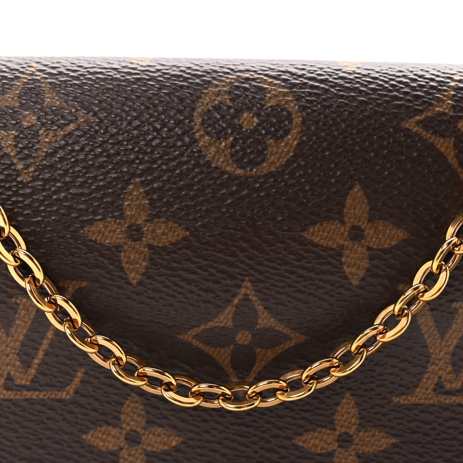Louis Vuitton Monogram Flore Chain Wallet Fuchsia 7 of 9