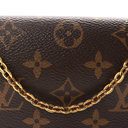 Louis Vuitton Monogram Flore Chain Wallet Fuchsia 7 of 9