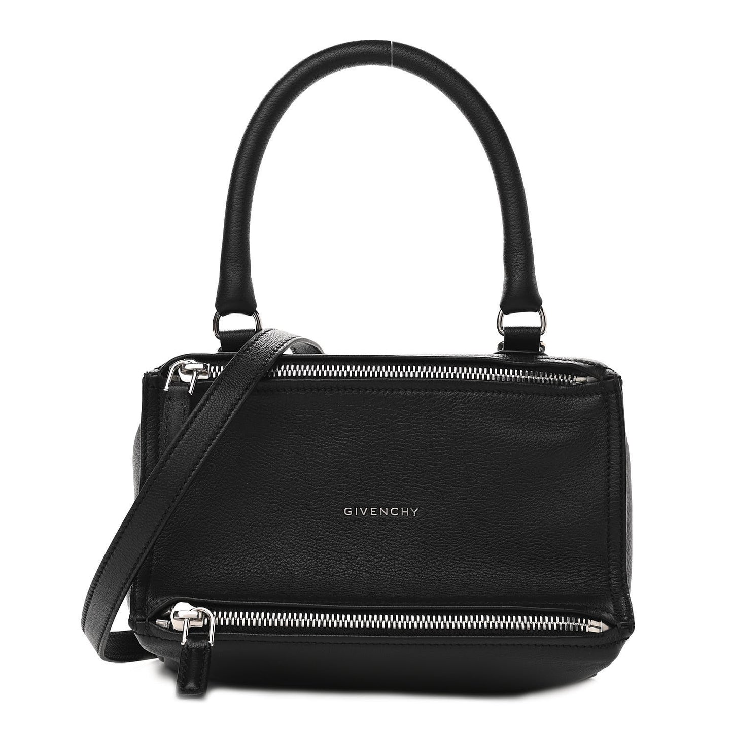 Sugar Goatskin Small Pandora Black