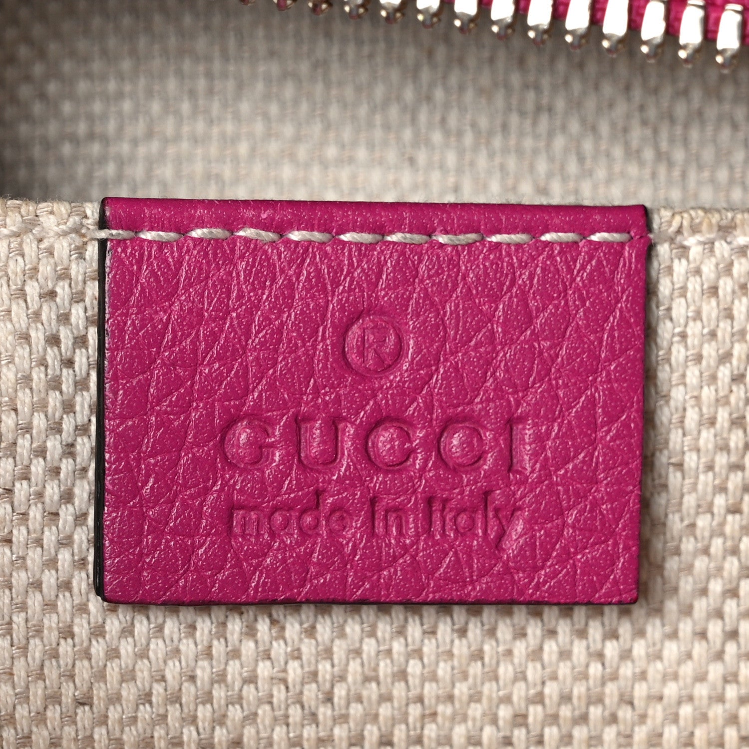 Gucci Cellrius Calfskin Small Soho Disco Bag Bright Bouganville 6 of 14