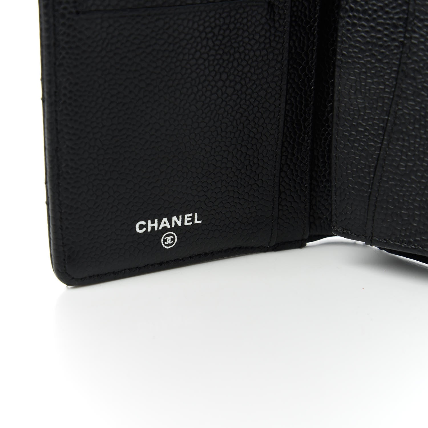 Chanel Caviar Quilted Yen Wallet Black 8 of 11