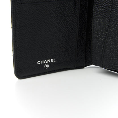 Chanel Caviar Quilted Yen Wallet Black 8 of 11