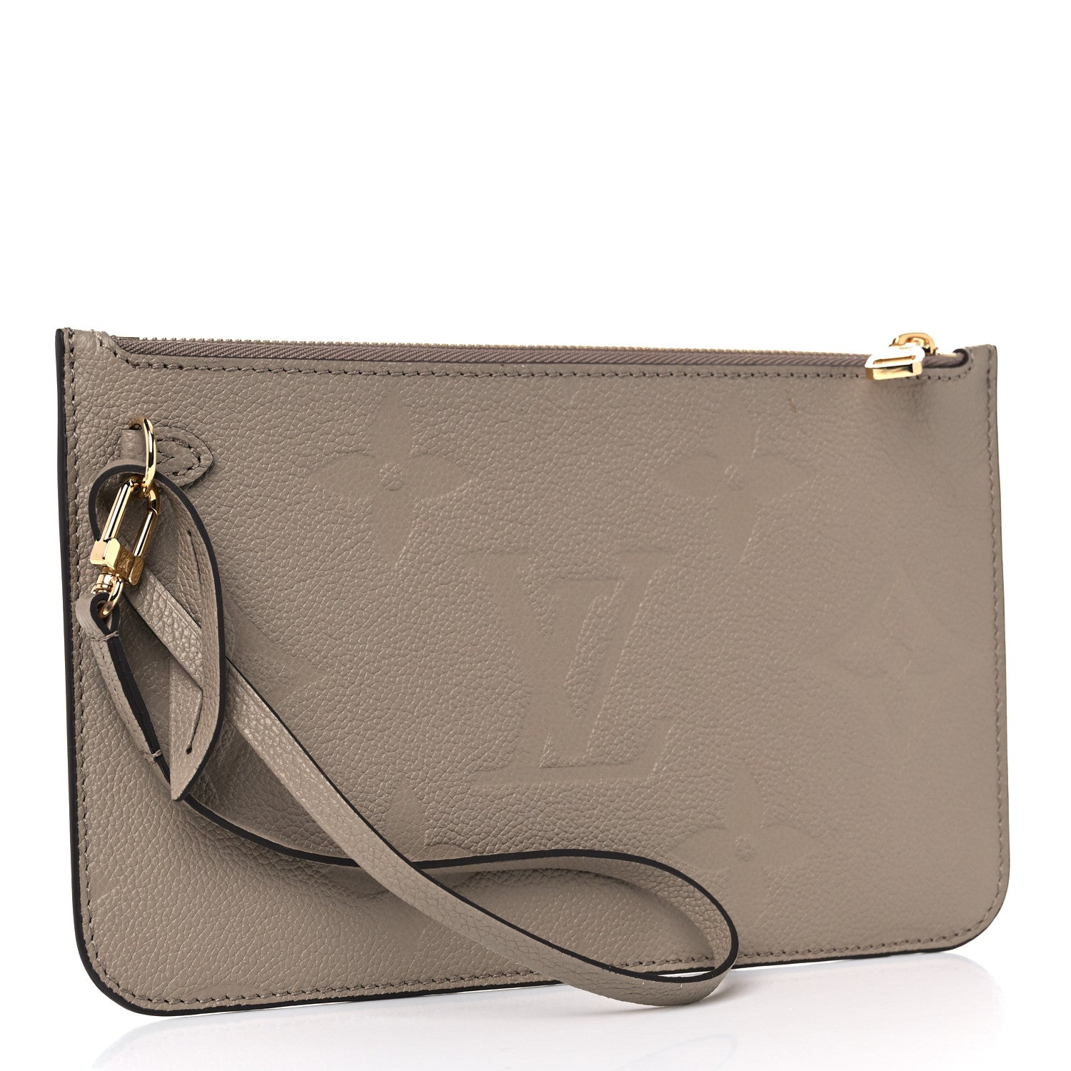 Louis Vuitton Empreinte Monogram Giant Neverfull MM Pochette Tourterelle 3 of 5