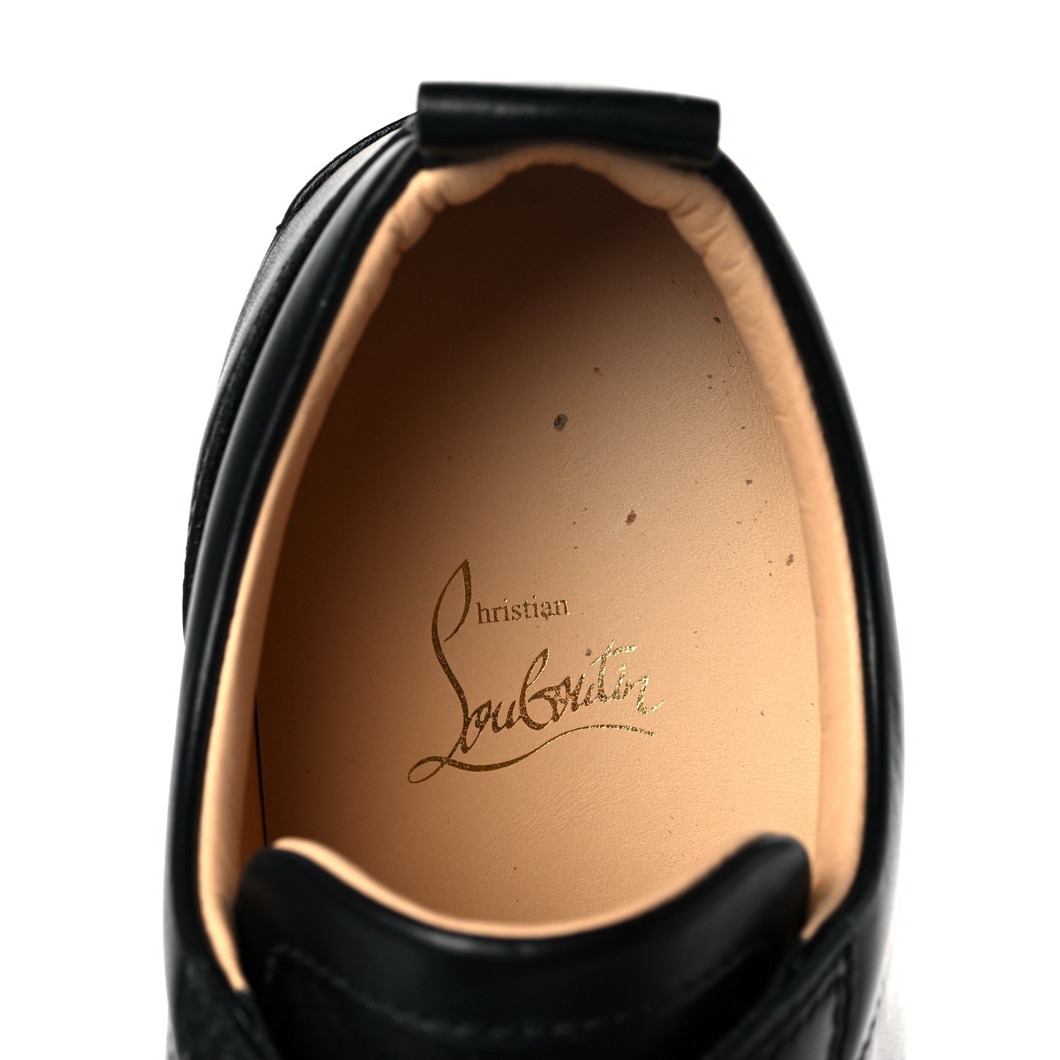 Christian Louboutin Calfskin Mens Louis Junior Spikes Flat Sneakers 43 Black 5 of 9