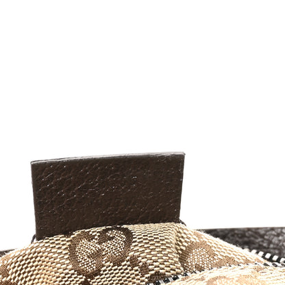 Gucci GG Monogram Double Pocket Belt Bag Dark Brown 7 of 11