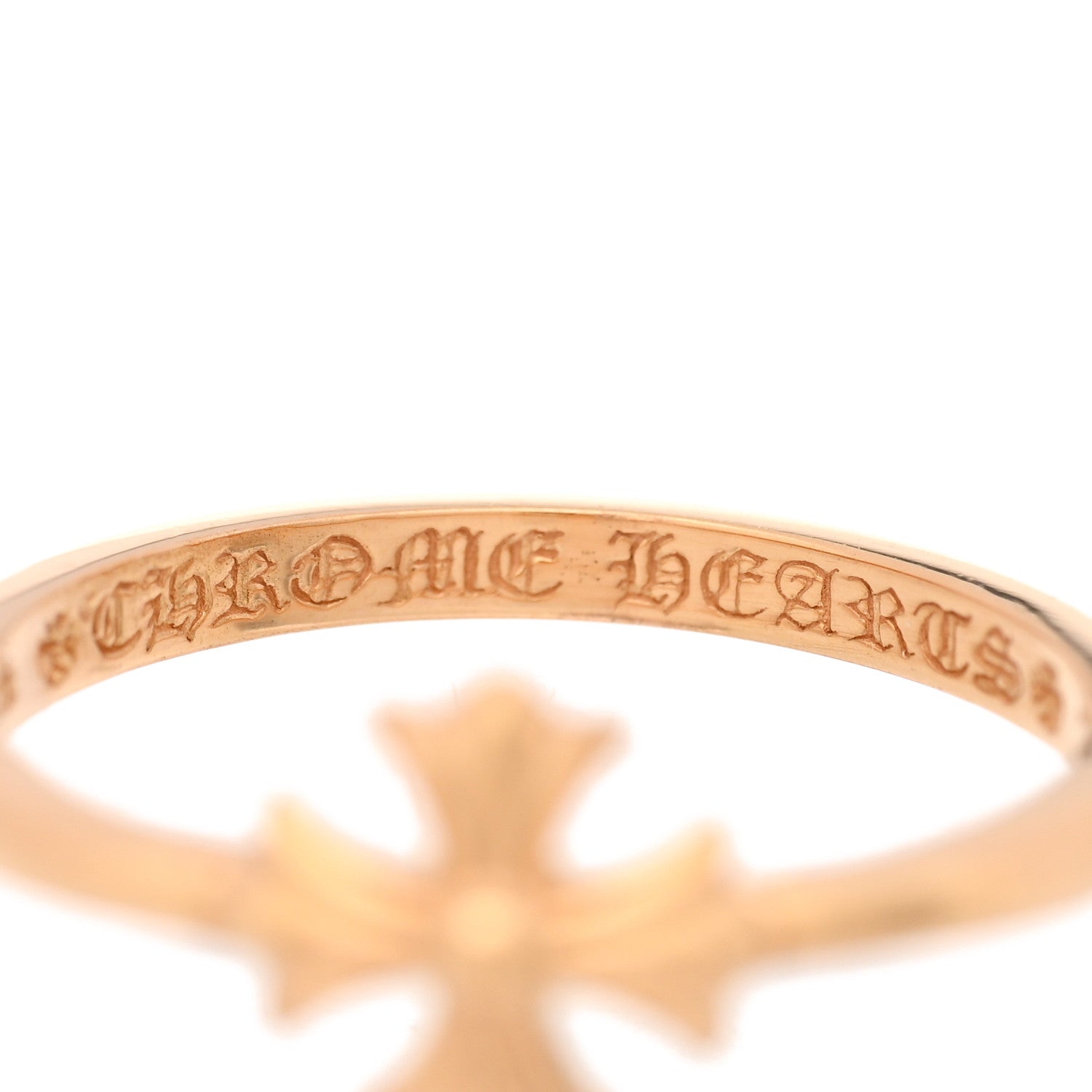 Chrome Hearts 22K Yellow Gold Bubblegum Ring 47 4 1854398 Chrome Hearts 22K Yellow Gold Bubblegum Ring 47 4 1854398